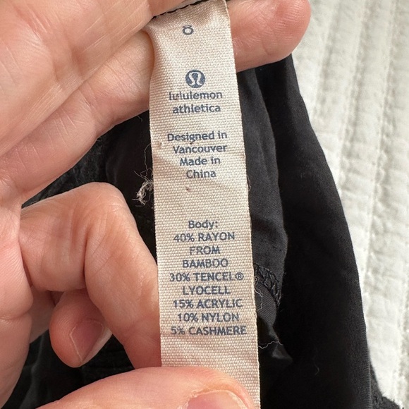 A69 Lululemon Unity Pullover Sweater Heathered Black 8 - Picture 6 of 6